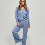 Double-Zip Knit Jacket - Bluebell