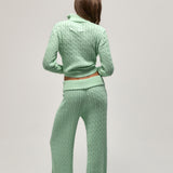 Foldover Knit Pant - Robin