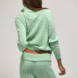 Double-Zip Knit Jacket - Robin