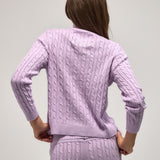 Double-Zip Knit Jacket - Lilac