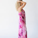 Macey Ruffled Midi Dress - Pink