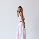Verona Striped Top - Pink/Off White
