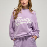 Oversized Terry Varisty Mockneck - Lilac