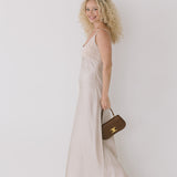 Lexi Satin Maxi Dress - Ivory