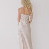 Lexi Satin Maxi Dress - Ivory