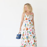Lola Square Neck Maxi Dress - Cream