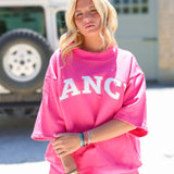 (PREORDER) Terry Short Sleeve Classic Mockneck - Sconset Pink