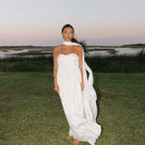 Isabel Scarf Dress - White