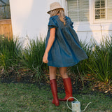Aria Denim Mini Dress - Indigo Denim