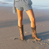 Fancy Striped Shorts - Navy/White Stripes