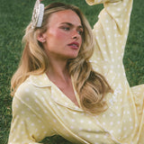 Pajama Set - Daffodil Polka Dot
