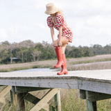 Tia Gingham Shorts - Red
