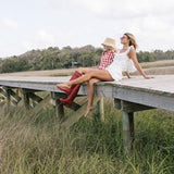 Tia Gingham Shorts - Red