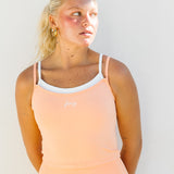 Fancy FitFlow Double Layered Tank - Spritz