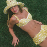 Bucket Hat - Yellow Polka Dot