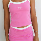 Fancy FitFlow Outline Tank - Daiquiri