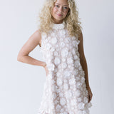 Sasha High Neck Dress - White