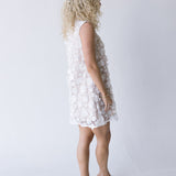 Sasha High Neck Dress - White