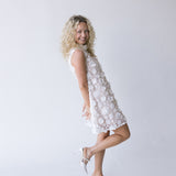 Sasha High Neck Dress - White