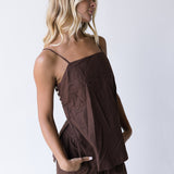 Madison Linen Set - Chocolate