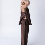 Madison Linen Set - Chocolate
