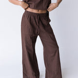 Madison Linen Set - Chocolate