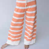 Kai Striped Set - Ivory/Orange