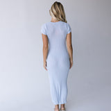 Abigail Midi Dress - Lt Blue
