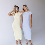 Abigail Midi Dress - Lt Blue