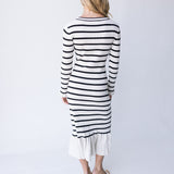 Gia Striped Knit Midi Dress - Sand/Back