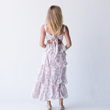 Belle Ruffle Tiered Maxi Dress - Pink
