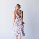 Belle Ruffle Tiered Maxi Dress - Pink