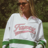 Terry Varsity Pullover - Tee White