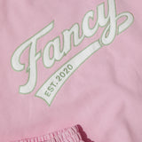 Oversized Terry Varsity Mockneck - Azalea Pink