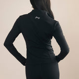 Fancy Fit Flow Front Zip Jacket -  Classic Black