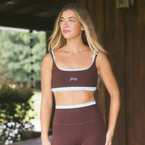 Fancy FitFlow Double Layered Athletic Bra - Glacier