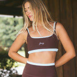 Fancy FitFlow Double Layered Athletic Bra - Glacier