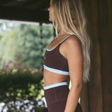 Fancy FitFlow Double Layered Athletic Bra - Glacier