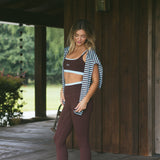 Fancy FitFlow Double Layered Athletic Bra - Glacier