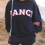 Oversized Terry Classic Mockneck