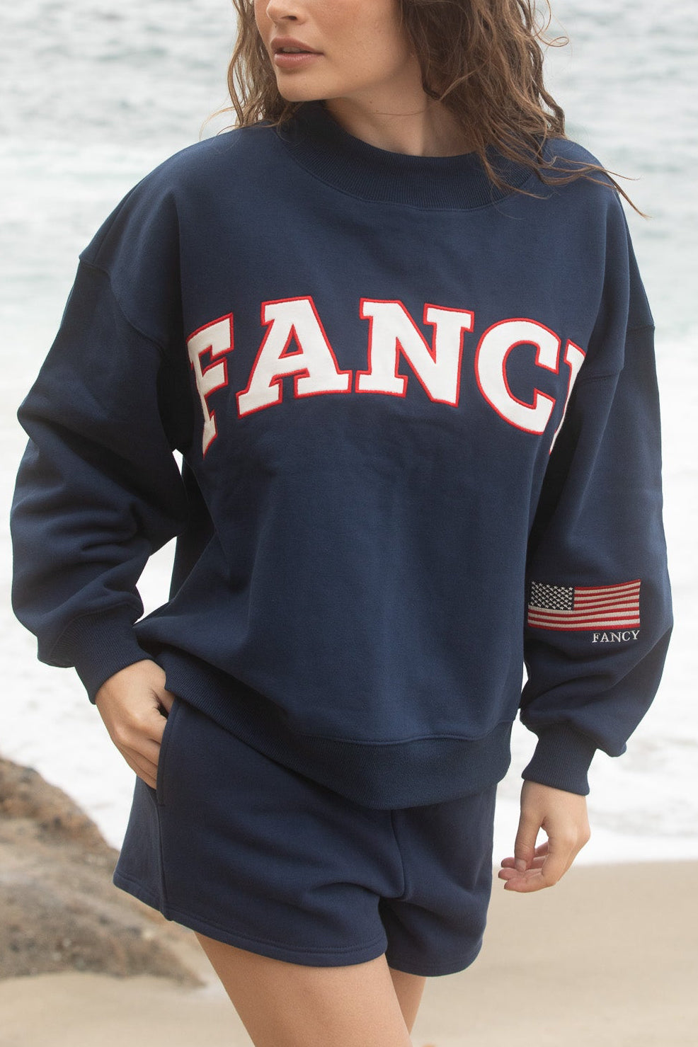 Oversized Terry Classic Mockneck