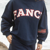 Oversized Terry Classic Mockneck