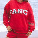 Oversized Terry Classic Mockneck