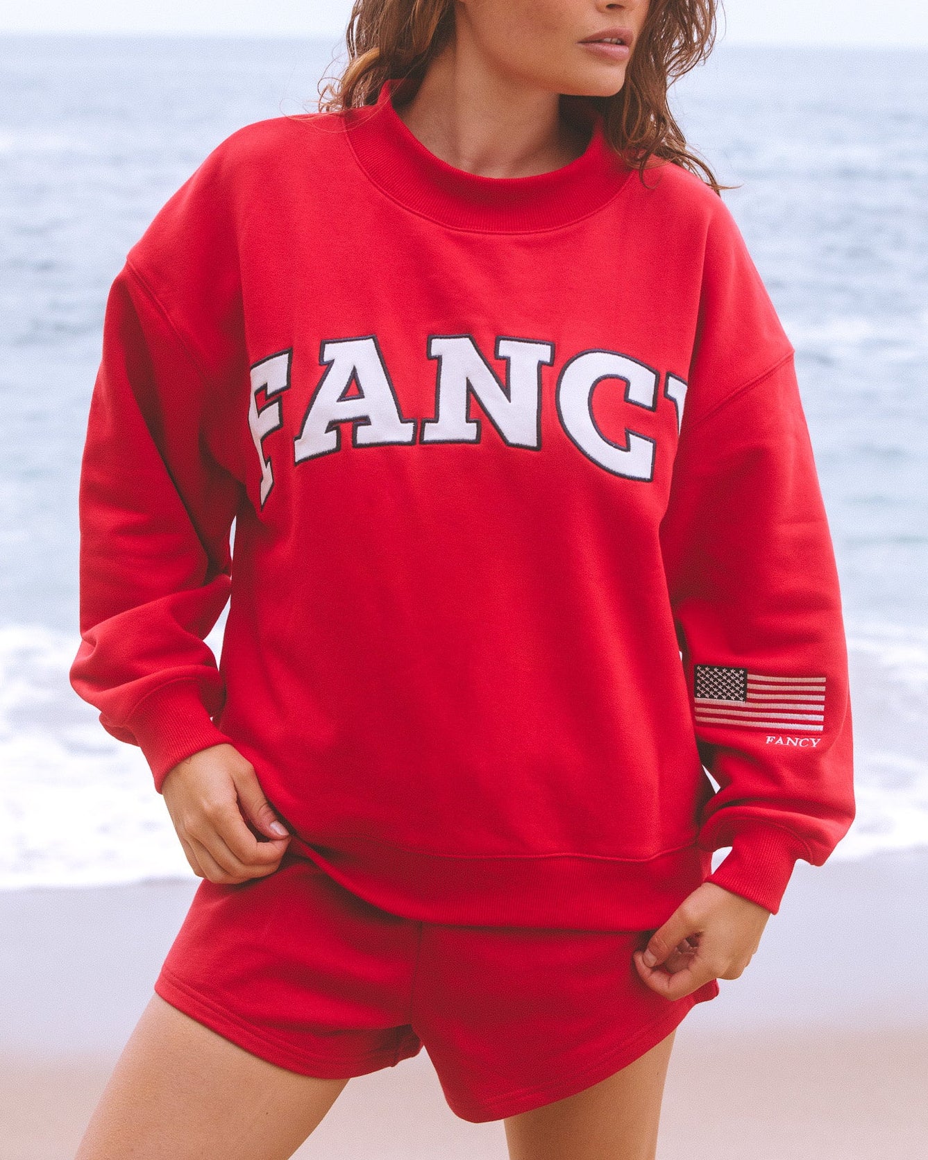 Oversized Terry Classic Mockneck
