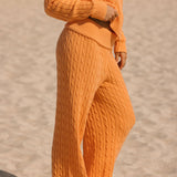 Double-Zip Knit Jacket - Miami Mango