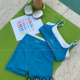 Fancy FitFlow Double Lined Shorts - Poolside
