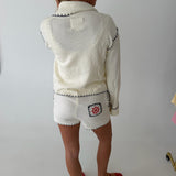 Anchor Knit Shorts - Cream