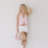 Mae Micro Mini Skort - Ivory