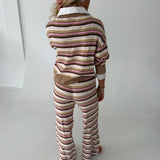 Maura Striped Knit Top - Banoffee