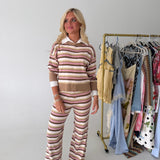Maura Striped Knit Top - Banoffee